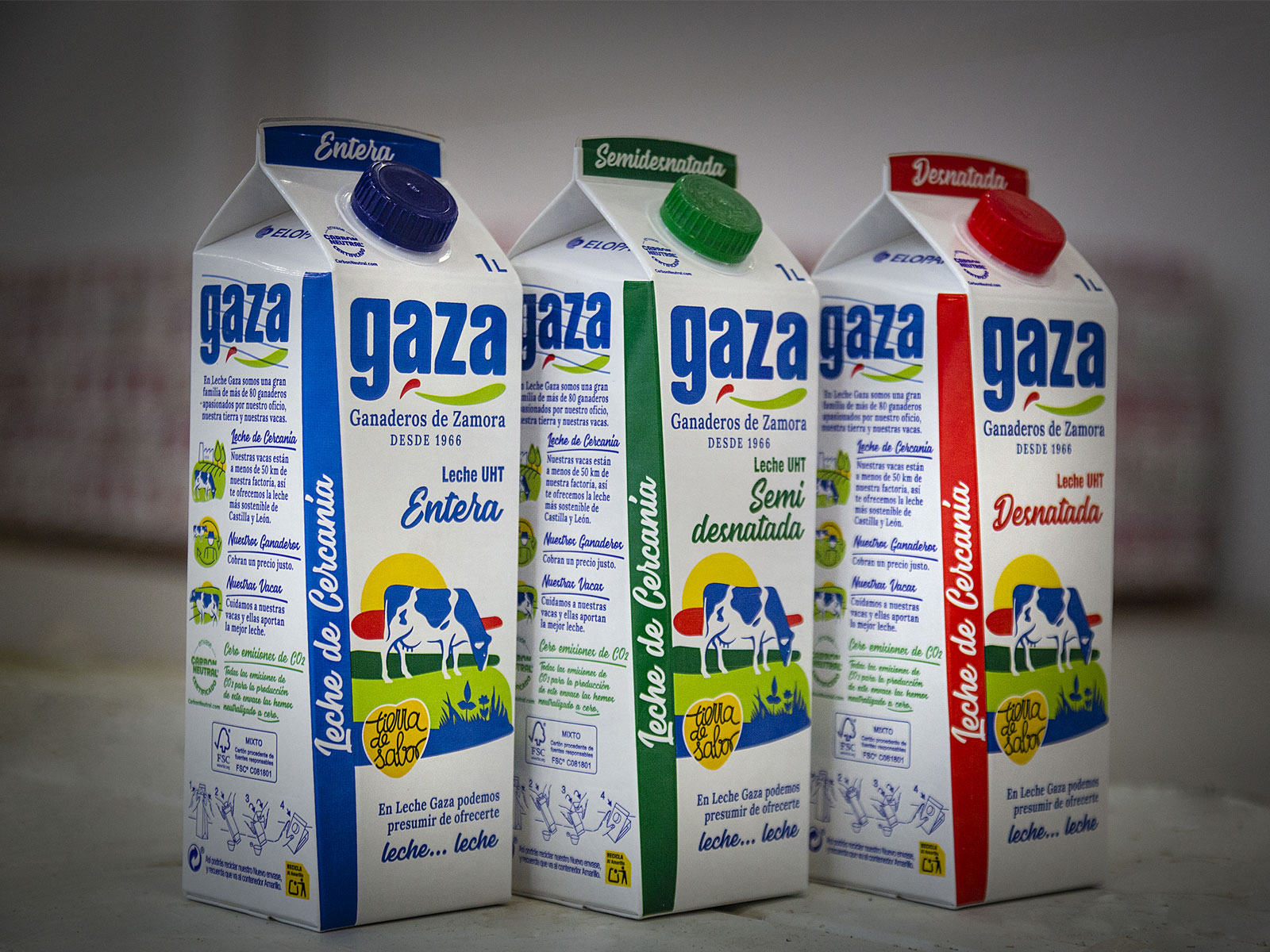 Nuevo envase leche gaza