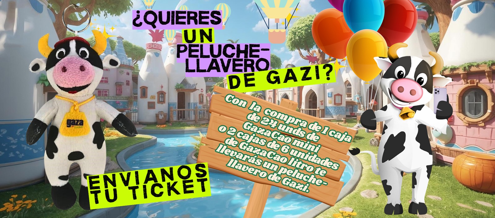 Banner leche gaza
